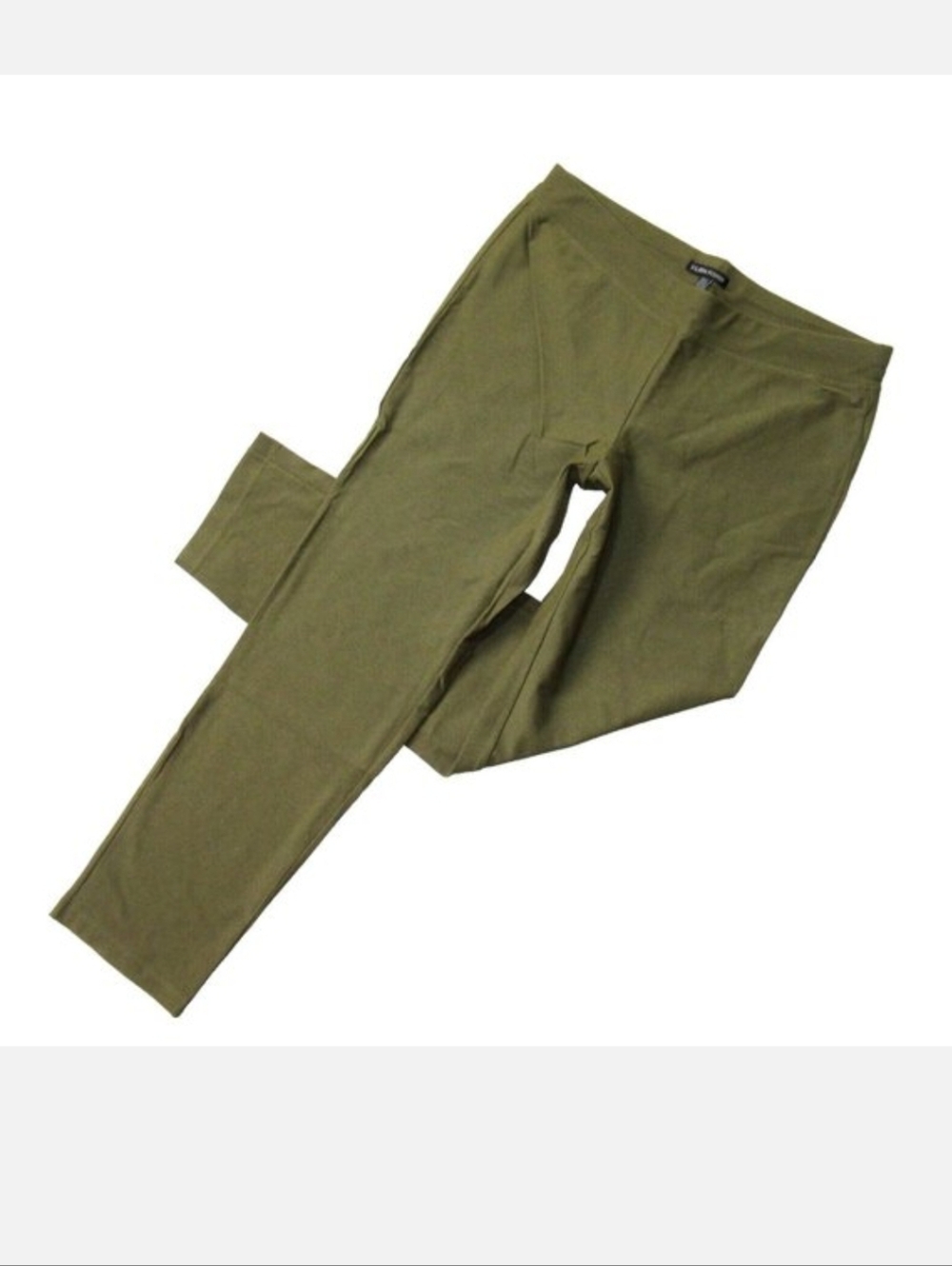 NWT Eileen Fisher Slim Ankle in Olive Washable Stretch Crepe Pull-on Pants